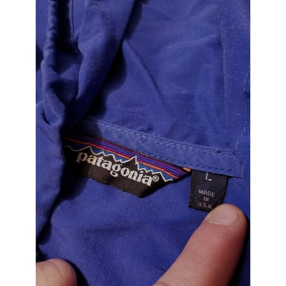 VTG 90s Patagonia Hoody Pullover Sailing 1/4 Snap Marsupial Jacket Men's Large - Picture 3 of 11